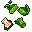 broken green glass